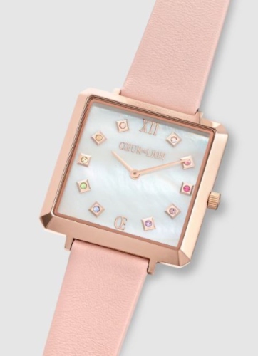 Комплект Rose-Mother of pearl часы+браслет Coeur de Lion 7631/53-1928