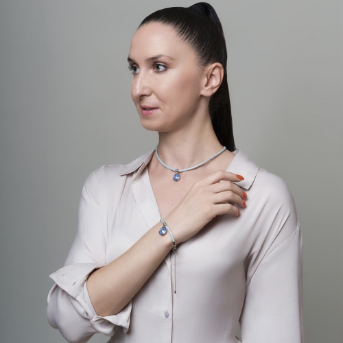 Фото Колье Sky Ignite Kristal Fiore Luna B1902.M21 BL/S