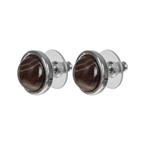 Фото Пусеты COFFE AGATE Elegia Fiore Luna LE1107 BR/S
