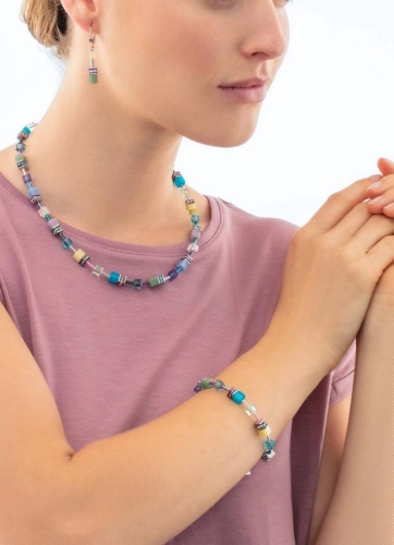 Фото Колье Multicolour Pastel Silver Coeur de Lion 2838/10-1580