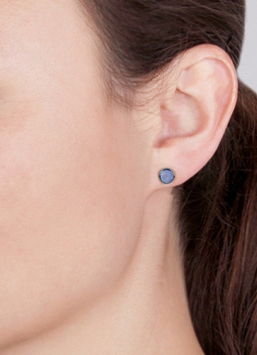 MAROCK серьги CLIC SS BLUE AGATE 351060