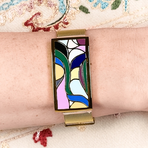 Браслет на металлическом ремешке Fiore Luna CB13600-16