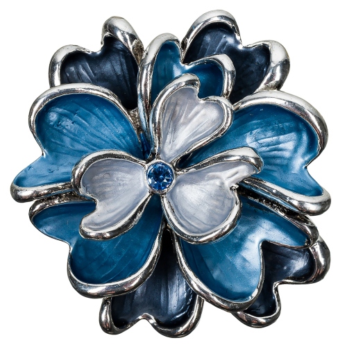 Фото Брошь Цветок Fiore Luna Classic XZ1153.23 BL/S