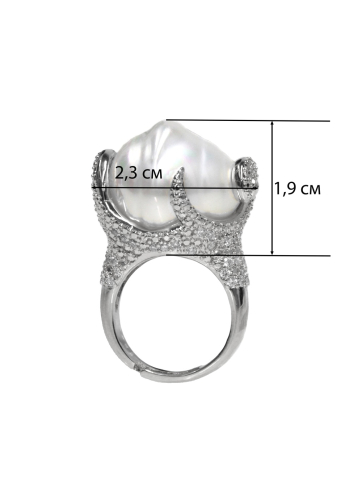 Кольцо Madreperla MP02001029 silver/white