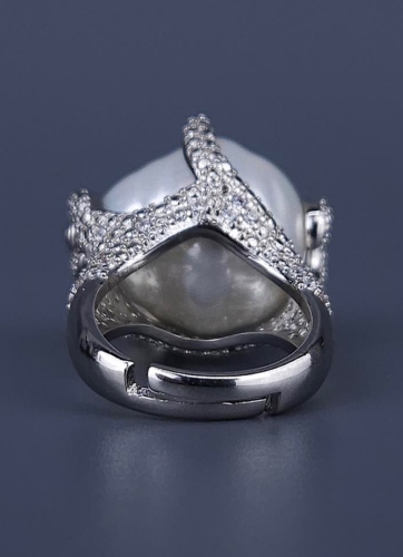 Кольцо Madreperla MP02001029 silver/white