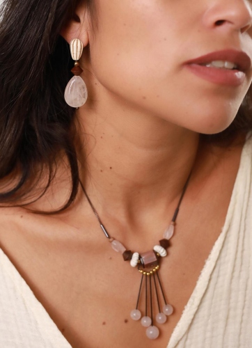 Фото Серьги Choco rose Nature Bijoux 12-77203