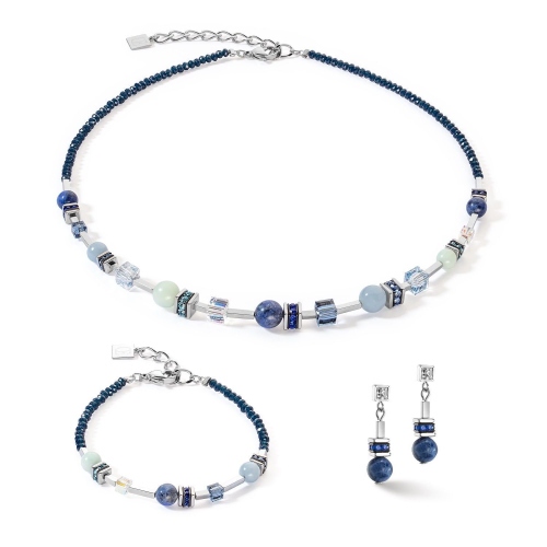 Фото Колье Blue-Silver Coeur de Lion 4351/10-0717