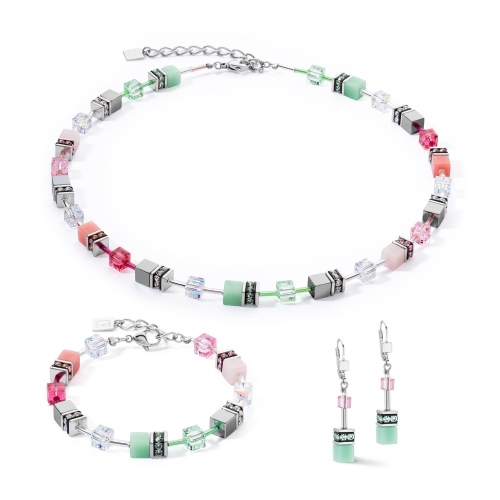 Фото Серьги Green-Pink Coeur de Lion 4023/20-0504