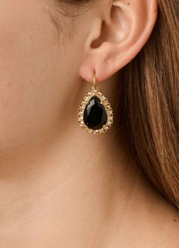 Фото Серьги FIORA SG BLACK/GOLDEN Dyrberg Kern 450077