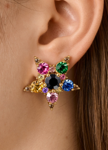 Фото Серьги GEMINI SG RAINBOW Dyrberg Kern 450003