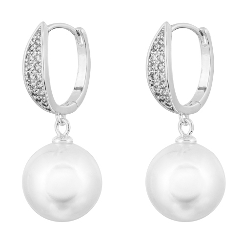 Серьги WHITE PEARL Fiore Luna ABE25386-03 S