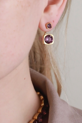 Фото Серьги Silver/Gold Uvelina SW00 0004G-008E