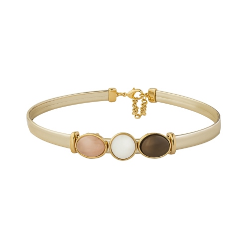 Фото  Колье mother mosaic/tiger eye/quartz rose Possebon B0294.1.15.9 BR/R/BW/G