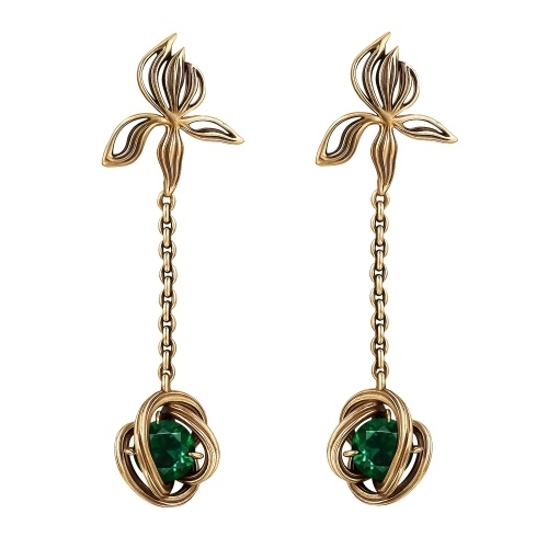 Фото Серьги CORDA Fiore di Firenze OR0947 SMERALDO