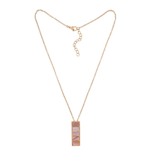 Фото Колье Пирамида SHELL ROSE Art Deco Fiore Luna BP02788-8 R/RG