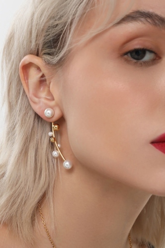 Фото Серьги Silver/Gold Uvelina MG00 0060G-01E