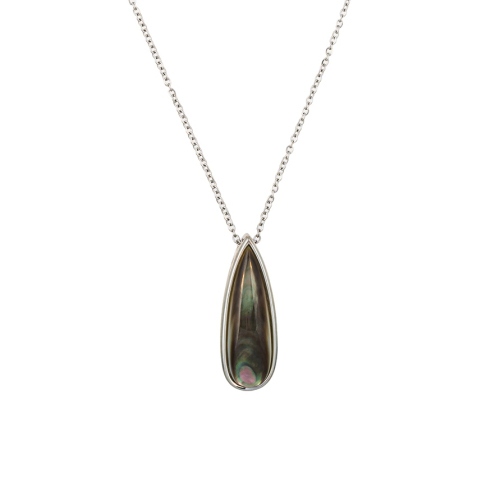 Фото Колье Капля SHELL Art Deco Fiore Luna BP01376-13 BW/S