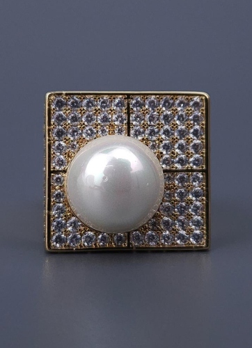 Кольцо Madreperla MP02001033 gold/white