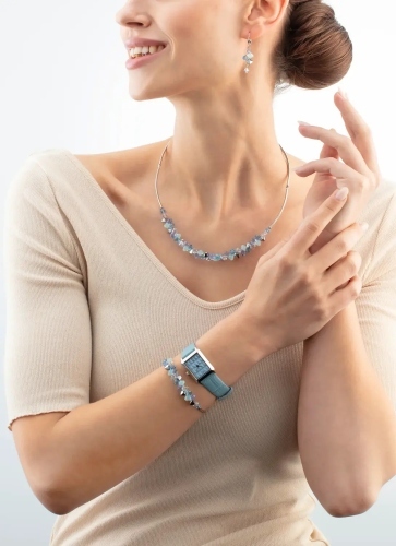 Фото Серьги Dancing Crystals Silver Blue Coeur de Lion 2038/20-0737