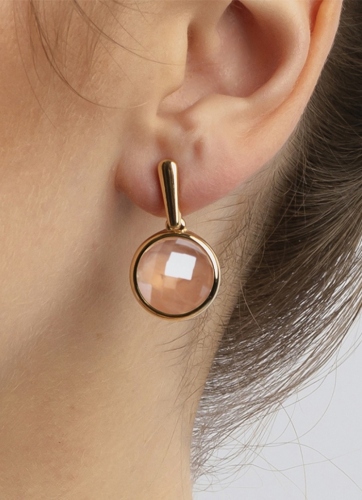 Фото Серьги quartz rose Possebon A1993.9 R/G