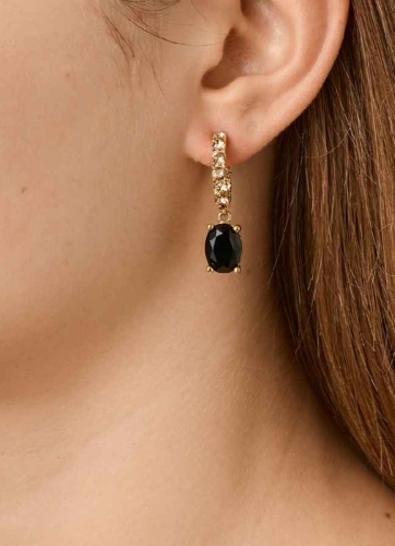 Фото Серьги BARBARA SG BLACK / GOLDEN Dyrberg Kern 450061