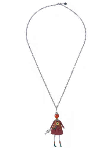 Фото Подвеска Miamelie кукла Кейтлайн с рыбкой в коричневом