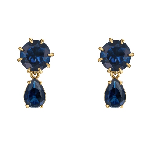 Фото Серьги пусеты PICCOLO PIACERE Fiore di Firenze OR1610 BLU