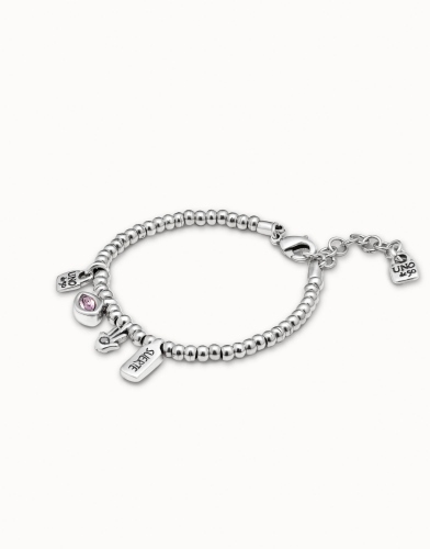 Фото Браслет I'm waiting 4 U Pink с серебром UNOde50 PUL1853RSAMTL0M