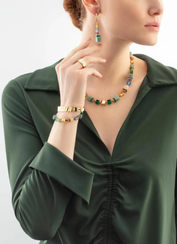 Фото Колье Green-Blue-Peach Coeur de Lion 3039/10-0551