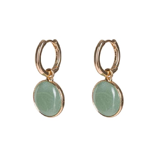 Фото Серьги GREEN AVENTURINE Elegia Fiore Luna LE1119 G/G