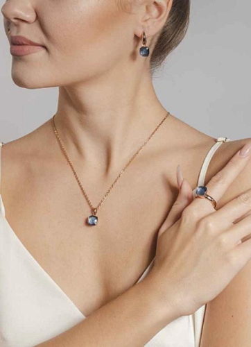 Фото Кольцо Firenze Qudo 611236 BL/RG