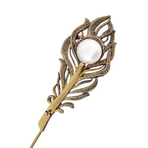 Фото Брошь Перо с жемчугом Fiore di Firenze SP2907 PEARL