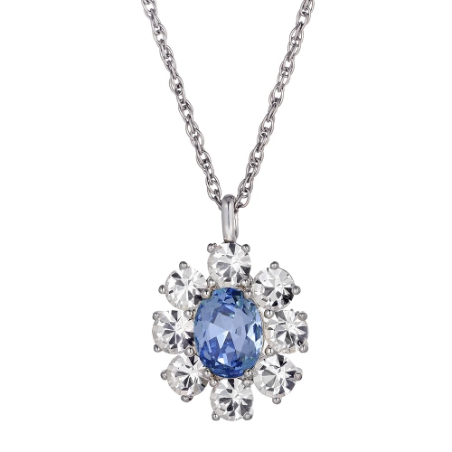 Колье CLAUDIA SS LIGHT BLUE / CRYSTAL