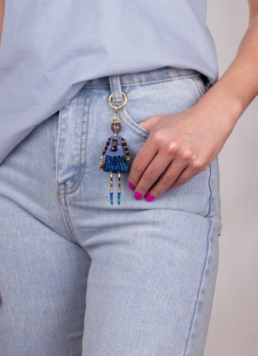 Фото Брелок Miamelie, кукла Элиана, MiA-2202-P0006 золотистый