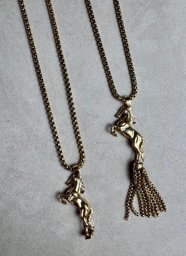 Фото Колье "Лошади" Claudio Canzian CC00205829 gold