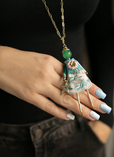 Фото Подвеска Miamelie кукла Дениз со звездой в синем