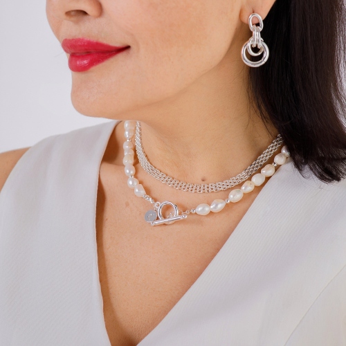 Фото Колье Chain Сarabiner Fiore Luna Classic Fiore Luna BL4509 S