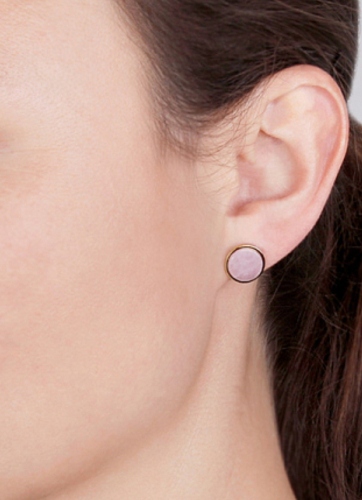 MAROCK серьги CORK SG ROSE QUARTZ 351112