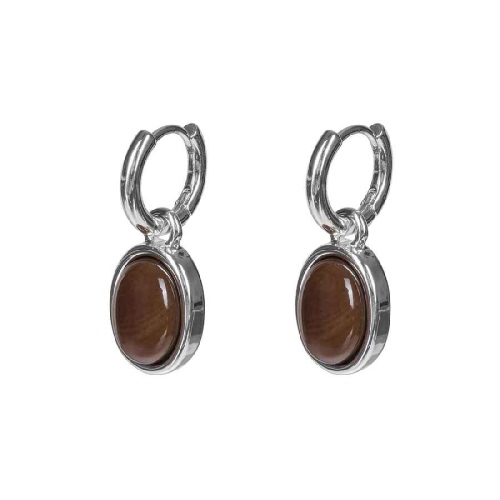 Фото Серьги COFFE AGATE Elegia Fiore Luna LE1201 BR/S