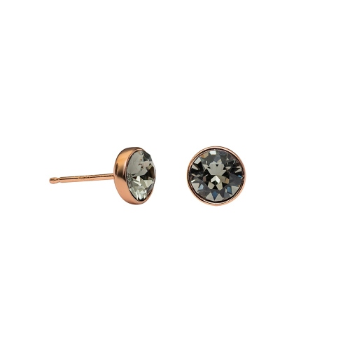 Фото Пусеты Black Dia Kristal Fiore Luna SWE297 BLD RG