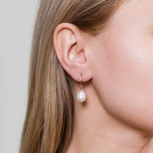 Фото Серьги PERLE Art Deco Fiore Luna AE03186-1G