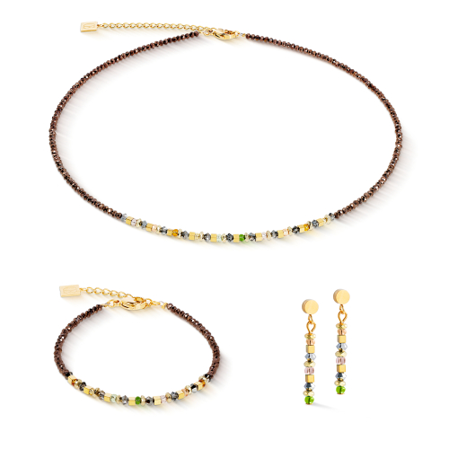 Фото Серьги Brown-Olive Coeur de Lion 4359/21-1109