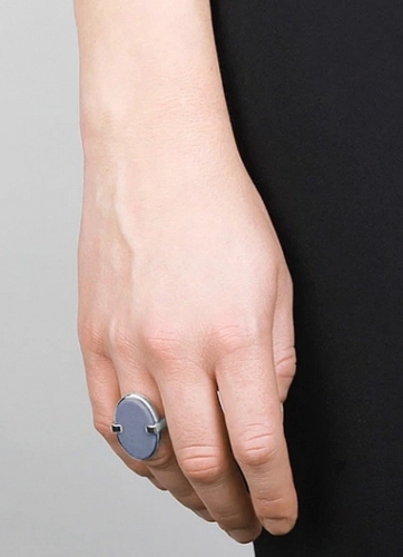 MAROCK кольцо MALAI I SS BLUE AGATE 351094