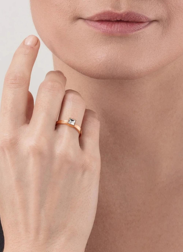 Фото Кольцо Crystal-Rose gold Coeur de Lion 0501/40-1822 60