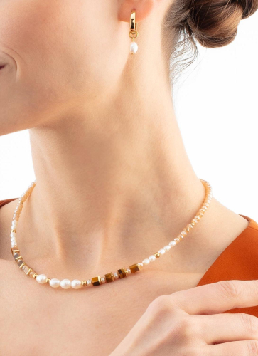 Фото Серьги Brown-Beige Coeur de Lion 1135/21-1110