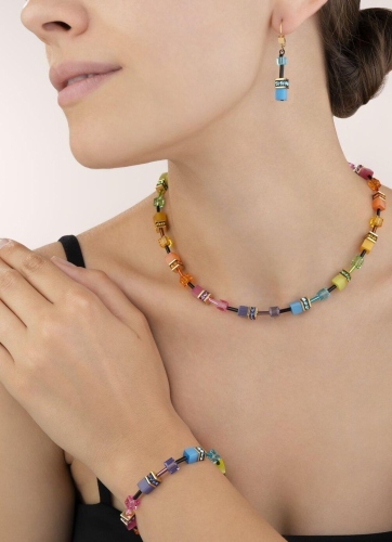 Фото Серьги Multicolour Rainbow Gold Coeur de Lion 2838/20-1573