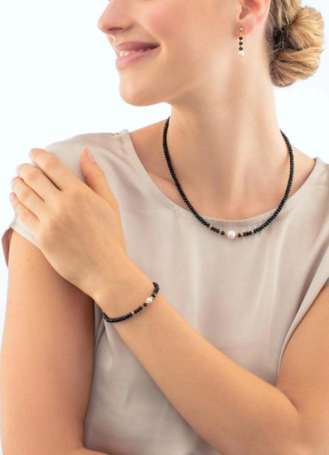 Фото Серьги Black-White Coeur de Lion 1131/21-1314