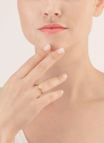 Фото Кольцо Crystal-Gold Coeur de Lion 0228/40-1816 54