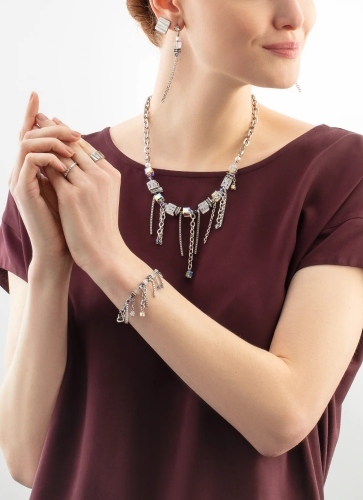 Фото Серьги Crystal-Silver Coeur de Lion 3020/21-1817