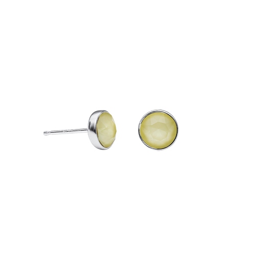 Фото Пусеты Crystal Powder Yellow Kristal Fiore Luna SWE297 CPY S